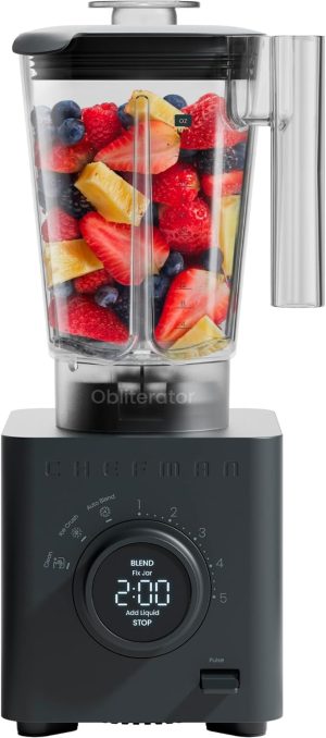 Chefman Obliterator 48 oz Countertop Blender for Smoothies.