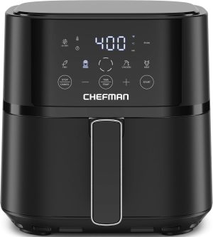 Chefman Air Fryer  4 QT Compact Airfryer for Quick & Easy Meals in Minutes.