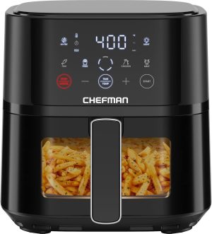 Chefman Air Fryer C 4 QT Compact Airfryer for Quick & Easy Meals.