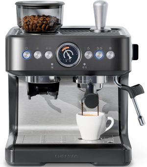 Chefman Crema Deluxe Espresso Machine with Double Boiler.