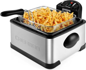 Chefman 4.5 Liter Deep Fryer w/Basket Strainer. XL Jumbo Size.