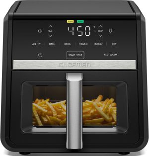 Chefman Air Fryer 9 Qt | TurboFry 7-in-1 High-Powered 450F Cooking