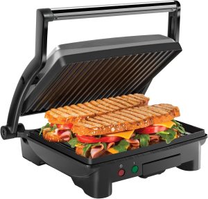 Chefman Panini Press Grill and Gourmet Sandwich Maker Non-Stick Coated Plates.