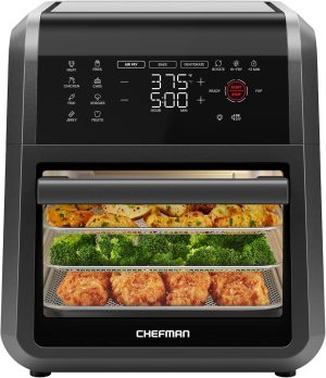 Chefman 12-Quart 5-in-1 Air Fryer Oven with Digital Timer. Touchscreen.