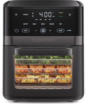Chefman Air Fryer 6-in-1. XL 14-Quart Multifunctional Airfryer with Touchscreen Controls.